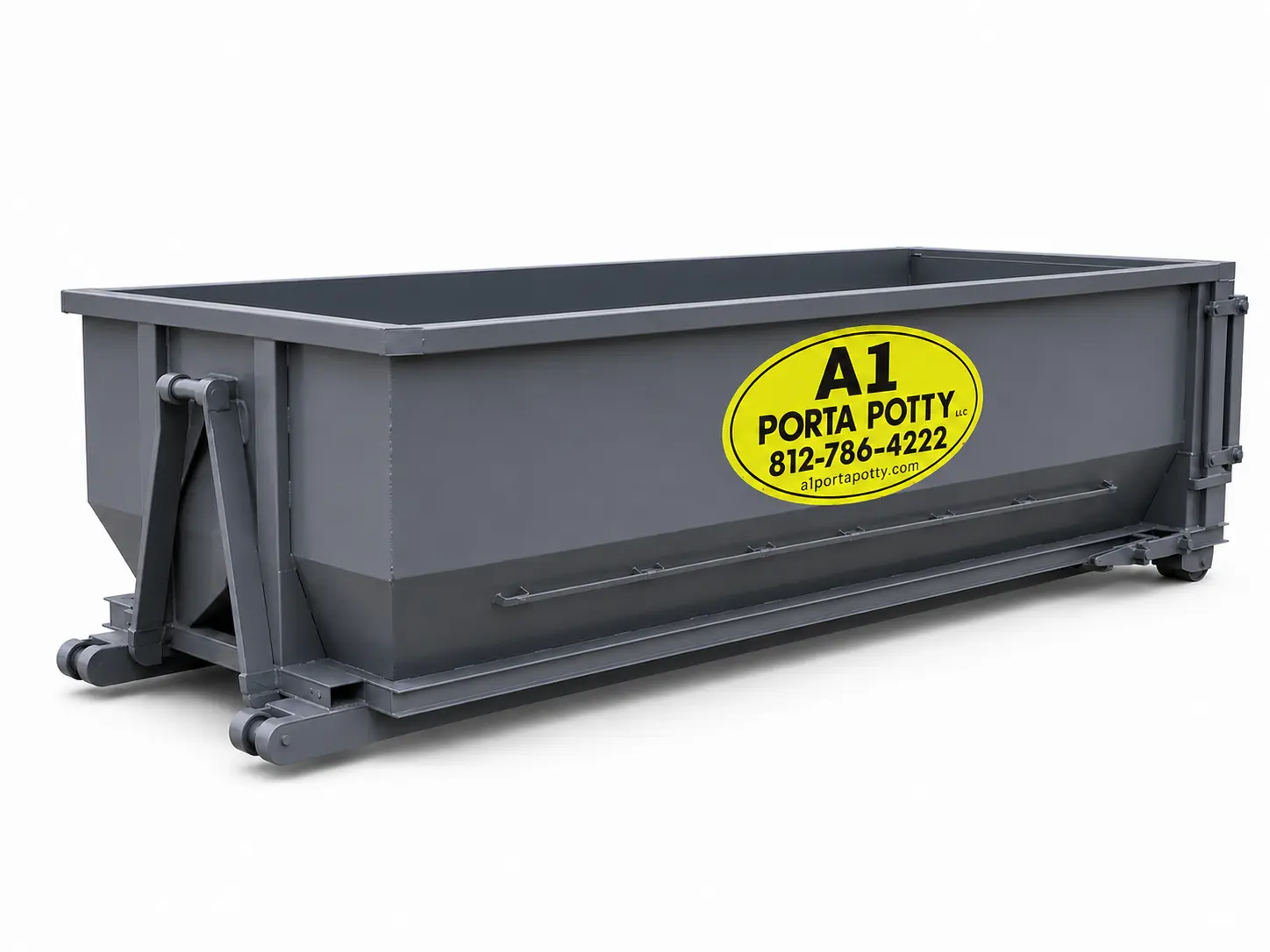 12 yard roll off dumpster rental from A1 Porta Potty